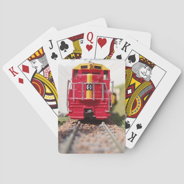 Baraja De Cartas Impresionante cubierta del motor del tren para jug (Reverso)