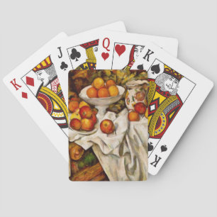 Baraja De Cartas Impresionismo de la impresión de manzanas y naranj