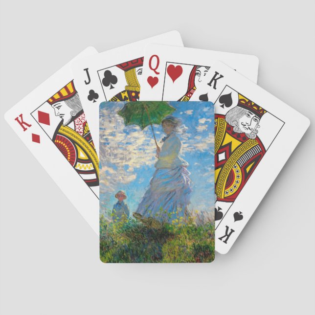 Baraja De Cartas Impresionismo de Monet Woman Parasol (Reverso)