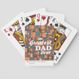 Baraja De Cartas Impreso el Personalizado "Gran Papá Nunca"