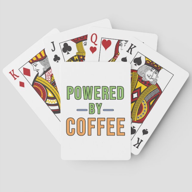 Baraja De Cartas Impulsado por Café (Reverso)