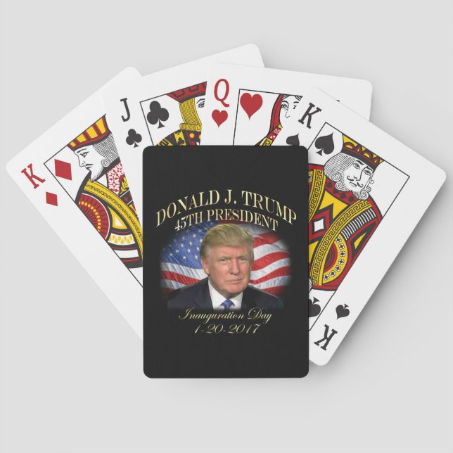 Baraja De Cartas Inauguración de presidente Donald Trump (Reverso)