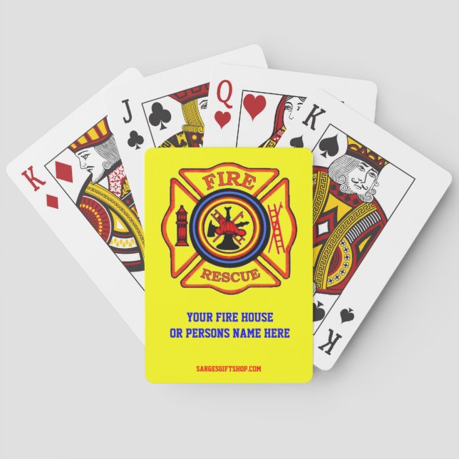 BARAJA DE CARTAS INCENDIO (Reverso)