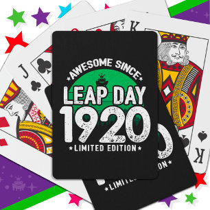 Baraja De Cartas Increíble desde 1920 Día del Año Salto 29 feb. Cum
