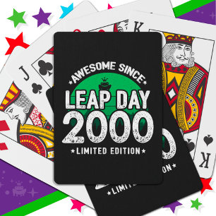 Baraja De Cartas Increíble desde 2000 Año Salto Día 29 Feb. Cumplea