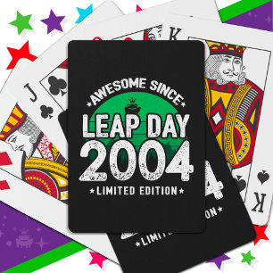 Baraja De Cartas Increíble desde 2004 Año Salto Día 29 Feb. Cumplea