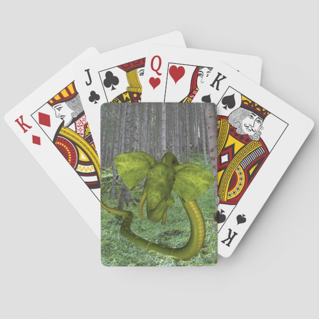 Baraja De Cartas Increíble Elefante Python (Reverso)