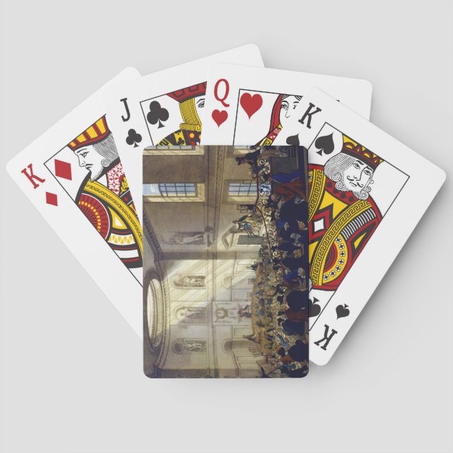 Baraja De Cartas India House, The Sale Room, de 'Ackermann's Micr (Reverso)