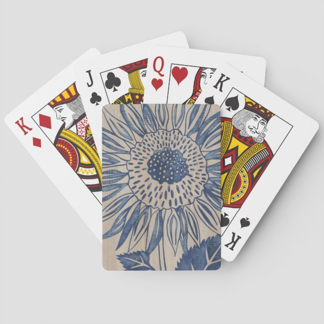 Baraja De Cartas Indigo Sunflower (Reverso)