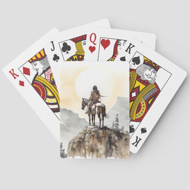 Baraja De Cartas Indio americano (Reverso)