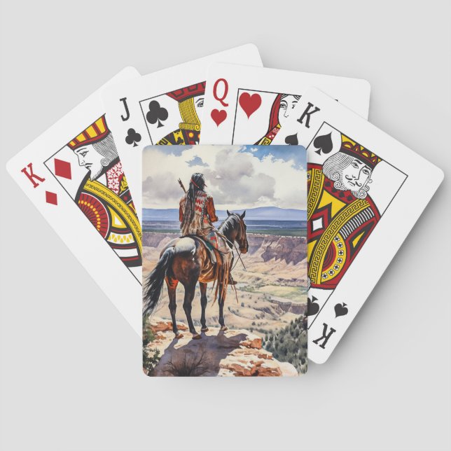 Baraja De Cartas Indio americano (Reverso)