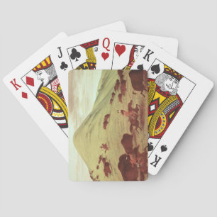 Baraja De Cartas Indios de Siux que cazan el búfalo, 1835 (aceite