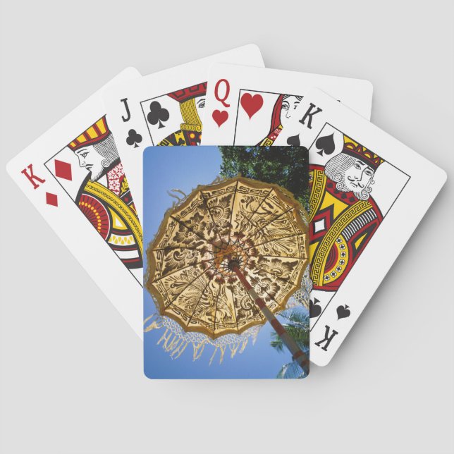 Baraja De Cartas Indonesia, Bali | Templo Paraguas (Reverso)