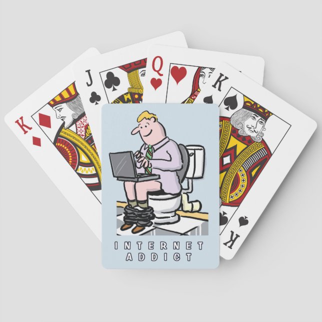 Baraja De Cartas Informática, Internet y adicción a los medios soci (Reverso)