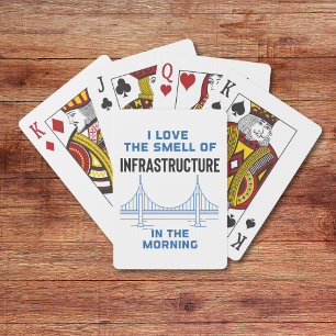 Baraja De Cartas Ingeniero de puentes de ingeniería civil divertido