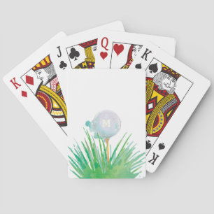 Baraja De Cartas Inicial  Deporte moderno  Pelota De Golf En Acuare