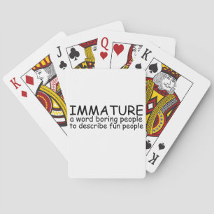 Baraja De Cartas Inmaduro
