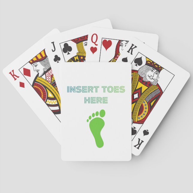 Baraja De Cartas Insert Toes Here (Reverso)