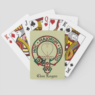 Baraja De Cartas Insignia de Escudo de Clan Logan