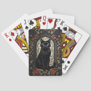 Baraja De Cartas Inspirado el gato negro William Morris