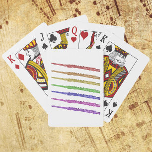 Baraja De Cartas Instrumento de flauta colorida