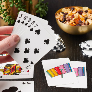 Baraja De Cartas Instrumento Musical de Xilófono Colorido
