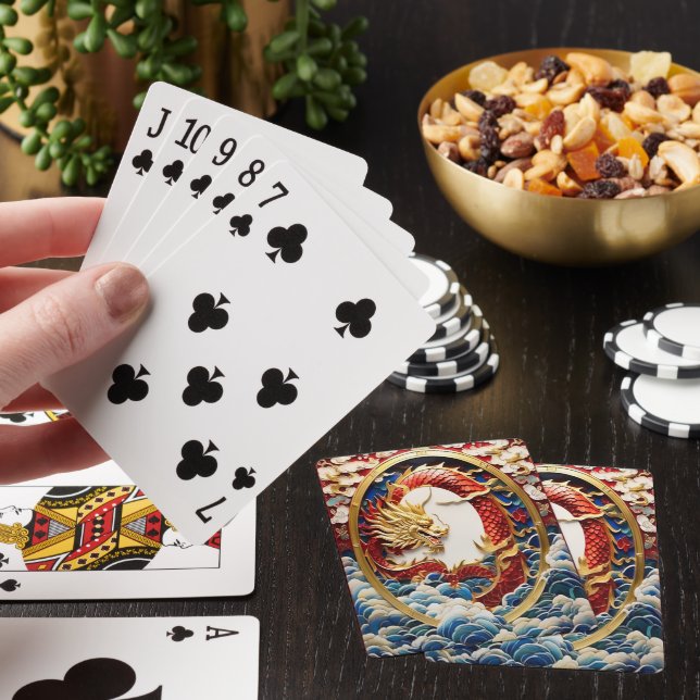 Baraja De Cartas Inteligencia artificial del dragón que respira fue (In Situ)