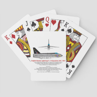 Baraja De Cartas Interceptor de alumbrado eléctrico inglés-