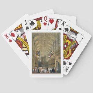 Baraja De Cartas Interior de la capilla de San Jorge, 1838 (color l