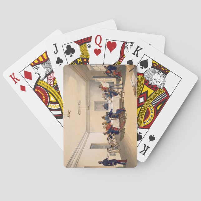 Baraja De Cartas Interior de los cuartos principales de señor (Reverso)