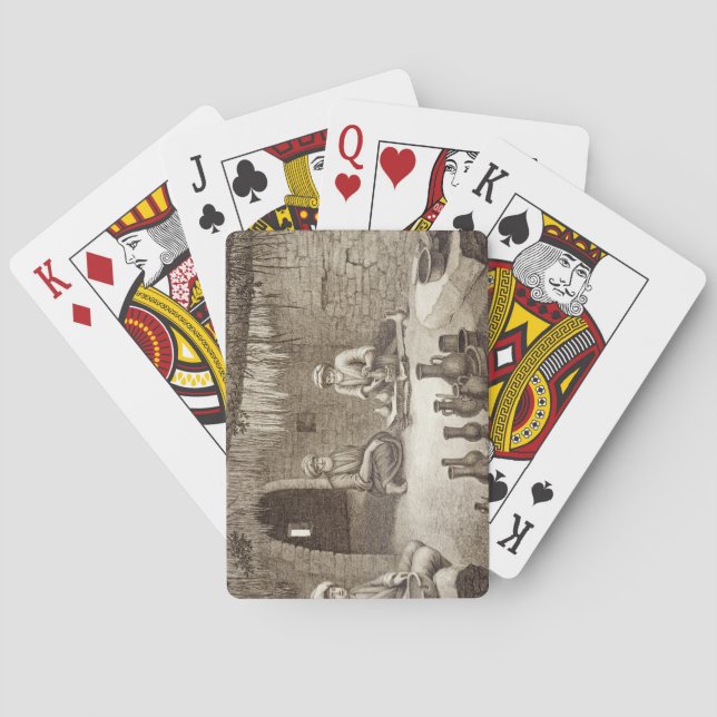 Baraja De Cartas Interior del taller de un Potter, del volumen II A (Reverso)