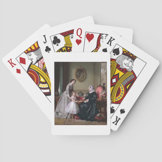 Baraja De Cartas Interior en "las castañas" Wimbledon, abuela (Reverso)