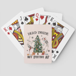 Baraja De Cartas Interior muerto Navidades divertidos