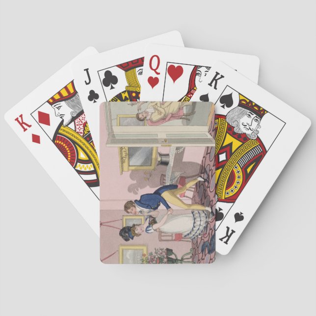 Baraja De Cartas Intrigue, placa 10 de 'The Necessary Qualificati' (Reverso)