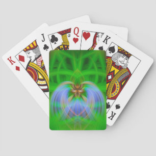 Baraja De Cartas Intrincación verde