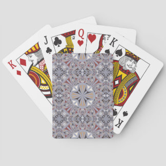 Baraja De Cartas Intrincado patrón de mandala floral en escala de g