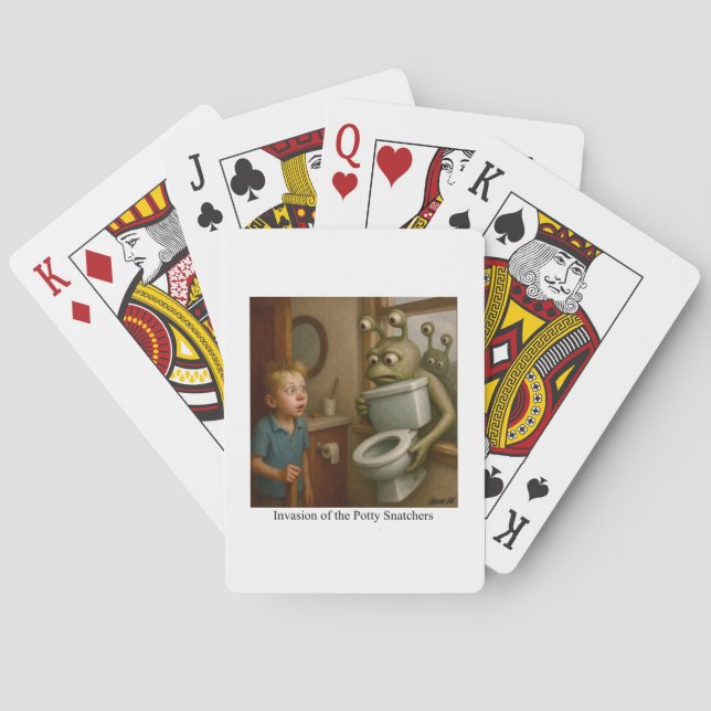 Baraja De Cartas Invasión de los atracadores de poder (Reverso)