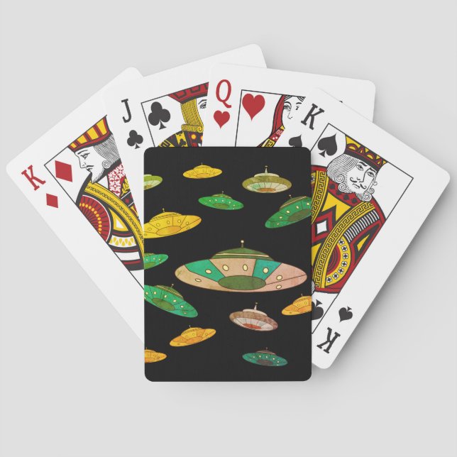 Baraja De Cartas Invasión de OVNI (Reverso)