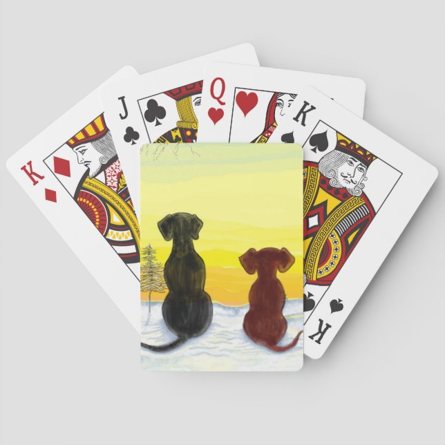 Baraja De Cartas invierno de springador (Reverso)