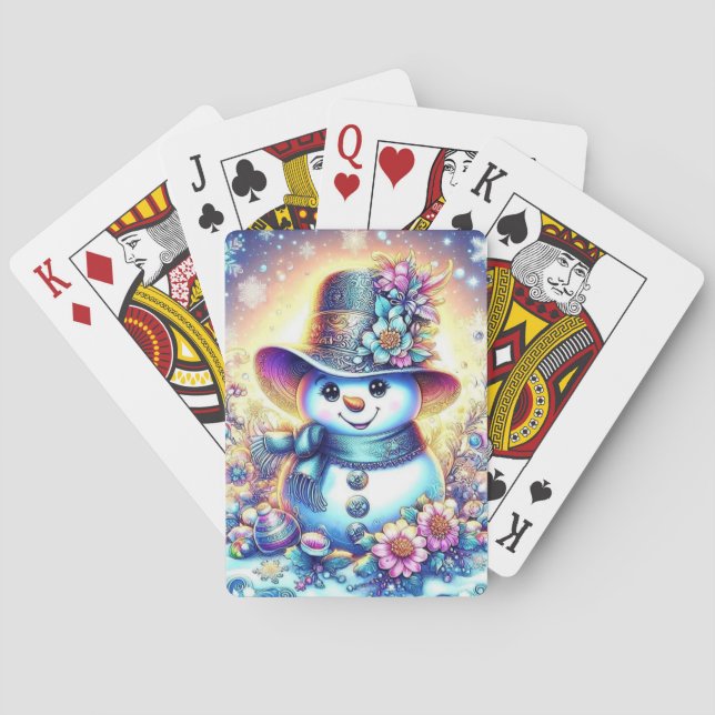 Baraja De Cartas Invierno festivo (Reverso)