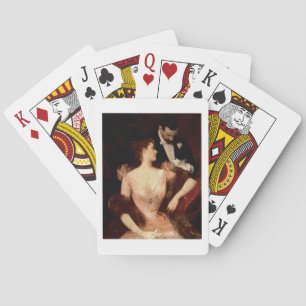 Baraja De Cartas Invitación al vals, 1895 (aceite en lona)