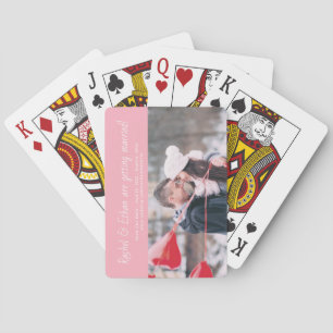 Baraja De Cartas Invitación de compromiso único con nombres espirit