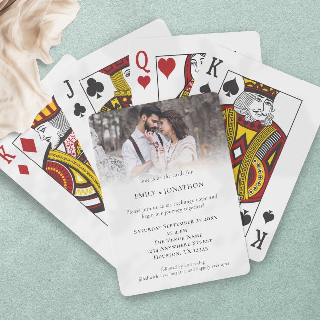 Baraja De Cartas Invitación de matrimonio de tarjeta de reproducció (Subido por el creador)
