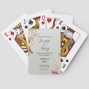 Baraja De Cartas Invitación del Boho