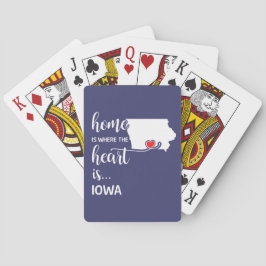 Baraja De Cartas Iowa hogar es donde está el corazón