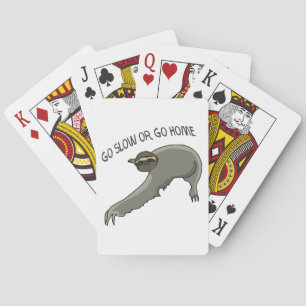 Baraja De Cartas Ir Lento O Ir A Casa - Gracioso Dibujo De Espuma