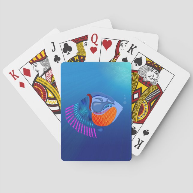 Baraja De Cartas Ir Pescado (Reverso)