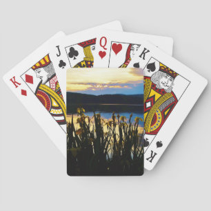 Baraja De Cartas Iris amarillo en la orilla del lago Arrowhead