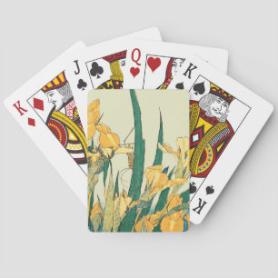 Baraja De Cartas Iris Saltamontes de Hokusai: Impresión Vintage Jap