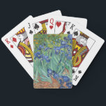 Baraja De Cartas Irlandeses | Vincent van Gogh<br><div class="desc">Irises (1889) del artista holandés post-impresionista Vincent Van Gogh. El paisaje original es un óleo sobre lienzo que muestra un jardín de flores de iris florecientes. Utilice las herramientas de diseño para agregar texto personalizado o personalizar la imagen.</div>